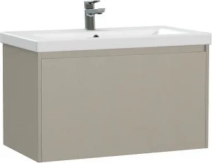 Тумба-умывальник подвесная Cersanit Grande 80 бежевый 64310+S-UM-COM80/1-w