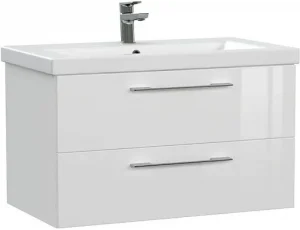 Тумба-умывальник подвесная Cersanit Lara 80 белый 64137+