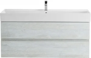 Тумба-умывальник подвесная Cezares Molveno 46 120 Legno Bianco MOLVENO 46-120-2C-SO-LB+CZR-MIL-120-LVB