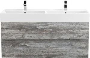 Тумба-умывальник подвесная Cezares Molveno 46 120 Legno Grigio MOLVENO 46-120-2C-SO-2-LG+CZR-MIL-120-2-LVB