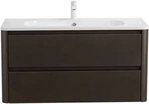 Тумба-умывальник подвесная Cezares Relax 100 оружейная сталь RELAX-1000-2C-SO-GM+CZR-1000/480-LV-MR-NV