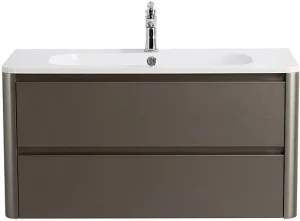 Тумба-умывальник подвесная Cezares Relax 100 сатин RELAX-1000-2C-SO-SAT-P+CZR-1000/480-LV-MR-NV