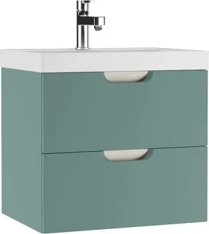 Тумба-умывальник подвесная Домино Dune 60 олива DD2504T+4627173210164