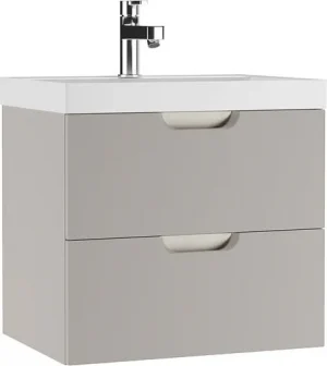 Тумба-умывальник подвесная Домино Dune 60 серый тауп DD2501T+4627173210164