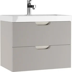 Тумба-умывальник подвесная Домино Dune 70 серый тауп DD2502T+4627173210171