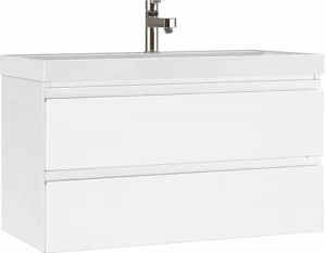 Тумба-умывальник подвесная Домино Graffo 100 белый DGr2403T+4670142930051