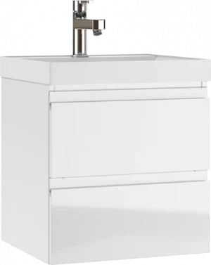 Тумба-умывальник подвесная Домино Graffo 50 белый DGr2113T+4627173210157