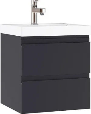 Тумба-умывальник подвесная Домино Graffo 50 графит DGr2110T+4627173210157