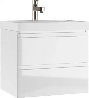 Тумба-умывальник подвесная Домино Graffo 60 белый DGr2114T+4627173210164