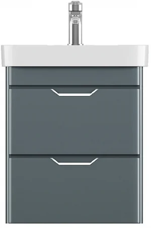 Тумба-умывальник подвесная ISVEA Fonte 48 антрацит 21SQS114048I+10SQ50048SV