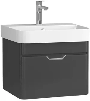 Тумба-умывальник подвесная ISVEA Fonte 48 чёрный 21SQS014048I+10SQ50048SV