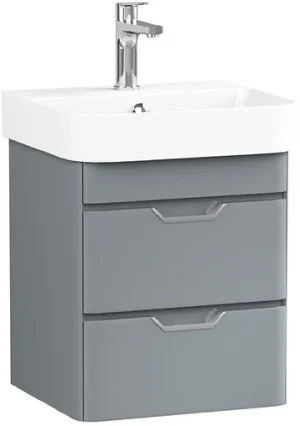 Тумба-умывальник подвесная ISVEA Fonte 48 серый 21SQS104048I+10SQ50048SV