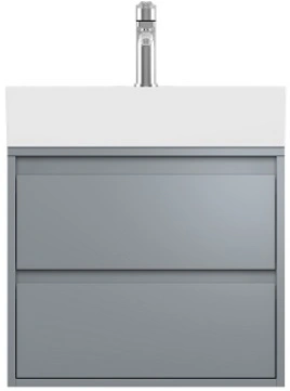 Тумба-умывальник подвесная ISVEA Pro 50 серый 21SFS114050I+10SF50051SV