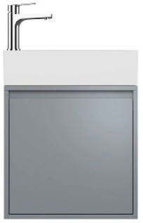 Тумба-умывальник подвесная ISVEA Pro 51 серый 21SFS013050I+10SF50051SV