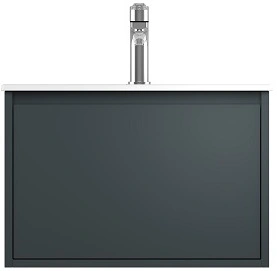 Тумба-умывальник подвесная ISVEA Pro 60 антрацит 21MGS019061I+10SL50061SV