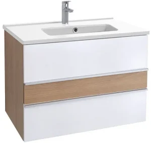 Тумба-умывальник подвесная Jacob Delafon Lucien 80 белый/дуб корбридж EB2057-E76-J5+