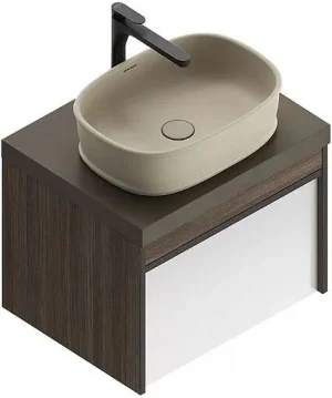 Тумба-умывальник подвесная Kerama Marazzi Modula 60 арабика MO.60.1+1AR+