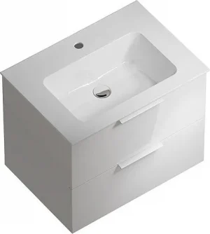 Тумба-умывальник подвесная Kerama Marazzi Piano Forte 65 белый PI.F.65WHT+PI.wb.65