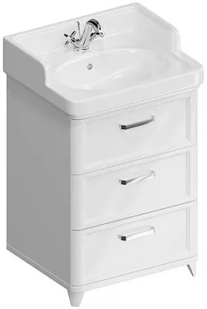 Тумба-умывальник подвесная Kerama Marazzi Pompei 60 белый PO.N.60.3WHT+PO.wb.60