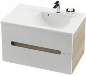 Тумба-умывальник подвесная Ravak SD Classic II 80 L белый/латте X000000916+XJDP1180000