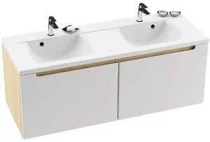 Тумба-умывальник подвесная Ravak SD Classic 130 белый/береза X000000423+XJD01113000