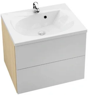 Тумба-умывальник подвесная Ravak SD Rosa II 60 белый/береза X000000925+XJ201160000
