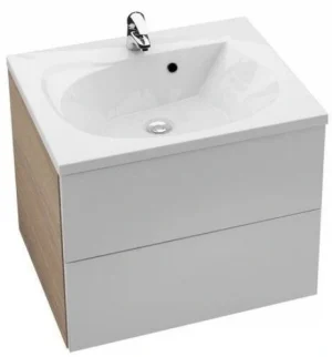 Тумба-умывальник подвесная Ravak SD Rosa II 60 белый/капучино X000000926+XJ201160000