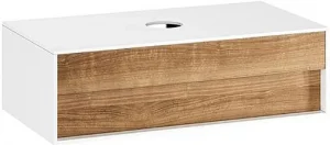 Тумба-умывальник подвесная Ravak Step 100 орех/белый X000001418+