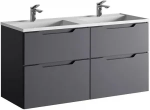 Тумба-умывальник подвесная Raval Wector 120 антрацит Wct.01.120/P/A/MD+4627173210218