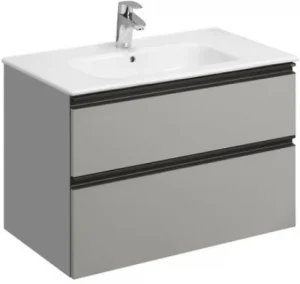 Тумба-умывальник подвесная Roca Domi 80 серый матовый ZRU9307874+