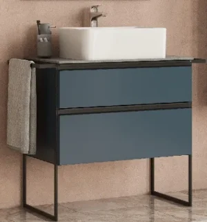 Тумба-умывальник подвесная Roca Domi 80 синий ZRU9307868+