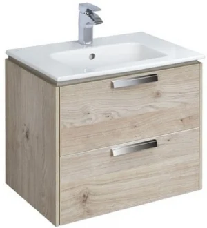 Тумба-умывальник подвесная Roca Lago 60 дуб светлый 857295444+32782100Y
