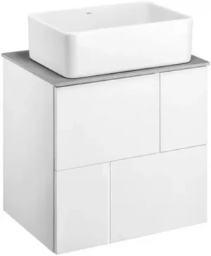 Тумба-умывальник подвесная Roca Luna 60 белый матовый ZRU9307764+ZRU9307770+32700B000