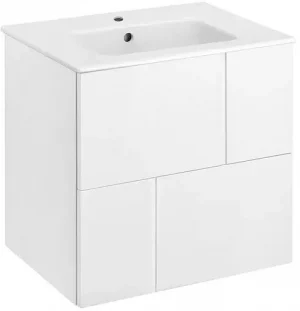 Тумба-умывальник подвесная Roca Luna 60 белый матовый ZRU9307764+