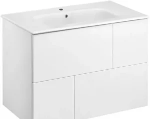 Тумба-умывальник подвесная Roca Luna 80 белый матовый ZRU9307765+