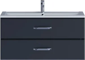 Тумба-умывальник подвесная Uperwood Foster 100 чёрный матовый 291020538