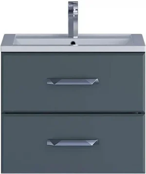 Тумба-умывальник подвесная Uperwood Foster 60 серый графит 291020539