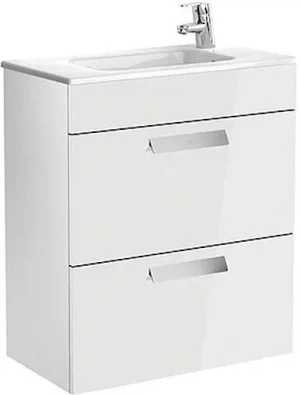 Тумба-умывальник Roca Debba 60 белый глянец ZRU9302708+32799H00Y