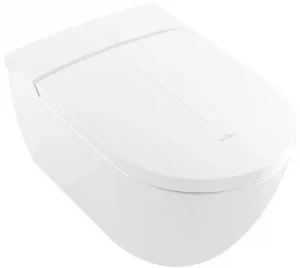 Умный унитаз-биде подвесной безободковый Villeroy&Boch Viclean CeramicPlus белый V0E100R1
