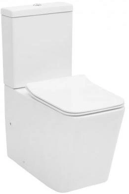 Унитаз-компакт безободковый Aquanet Tavr Rimless белый TAVR-C1+TAVR-C2