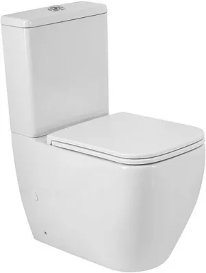 Унитаз-компакт безободковый BelBagno Luce Tornado белый BB2197CP-TOR/SC+BB2197T