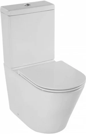 Унитаз-компакт безободковый Jacob Delafon Rodin+ Rimless белый UJAB102-00+ETAB232-00