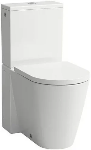 Унитаз-компакт безободковый Laufen Kartell Rimless белый 8.2433.7.000.000.1+8.2933.1.000.871.1