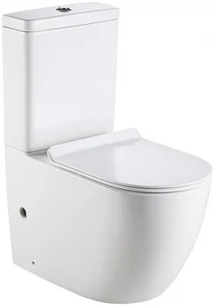 Унитаз-компакт безободковый Logan L1C белый 00261949+00261950