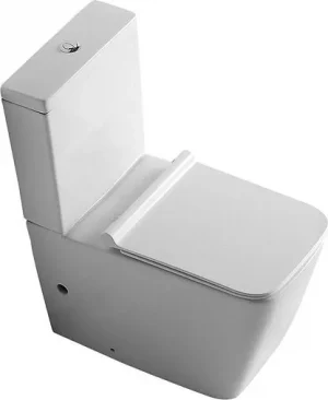Унитаз-компакт безободковый Logan L2C белый 00261952+00261953