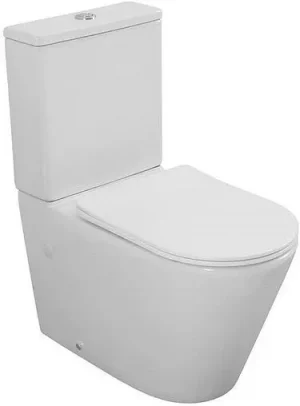 Унитаз-компакт безободковый Logan L6C Tornado белый 00331870+00331871