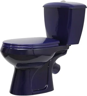 Унитаз-компакт Оскольская керамика Элисса-Антивсплеск стандарт синий 43355110202