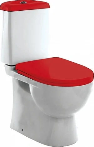 Унитаз-компакт Sanita Luxe Best Color Red белый/красный WC.CC/Best/2-DM/RED.G/S1
