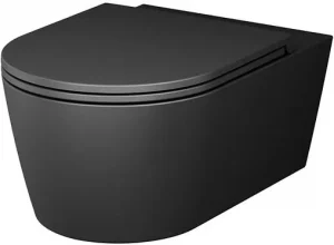 Унитаз подвесной безободковый Am.Pm Func FlashClean черный матовый C8F1701MBSC