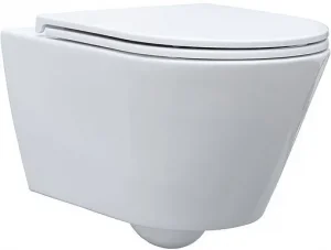 Унитаз подвесной безободковый Aquanet Lake Rimless белый LAKE-W